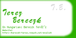 terez bereczk business card